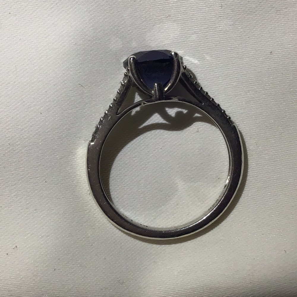 Macy’s Silver Sapphire Ring